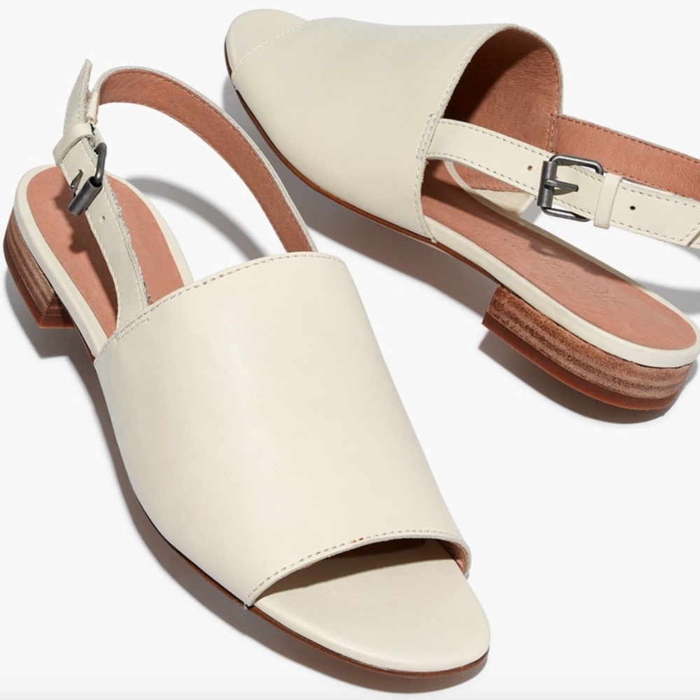 Madewell Noelle Slingback Sandal in Leather